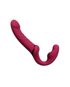 Lovense Lapis – Vibrating Strapless Strap‑On | App‑Controlled Dual‑Ended Design, Pink