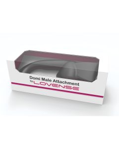 Lovense Domi Male Attachment – Flexible Textured Sleeve for Mini Wand | Soft, Stretchy, Black