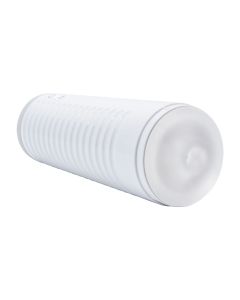 Lovense Max 2 &ndash; Rechargeable App-Controlled Male Masturbator | Air Pump Contractions & Vibration, White Case - Clear Sleeve
