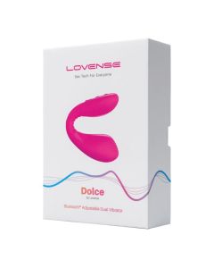 Lovense Dolce – Adjustable Dual Stimulator | App‑Controlled Flexible Design, Pink