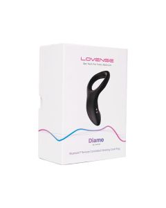 Lovense Diamo &ndash; App‑Controlled Vibrating Cock Ring | Powerful, Flexible, Black