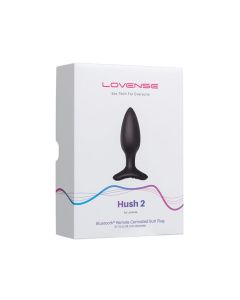 Lovense Hush 2 (1.5") – App‑Controlled Butt Plug | Deep, Powerful, Advanced Fit, Black