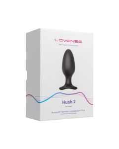 Lovense Hush 2 (2.25") – App‑Controlled Butt Plug | Maximum Fullness & Deep Power, Black