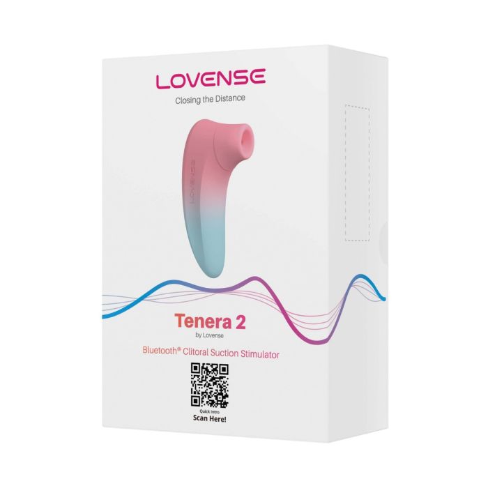 Lovense Tenera 2 – Bluetooth Clitoral Suction Stimulator | Air‑Pulse Pleasure, Pink/Blue
